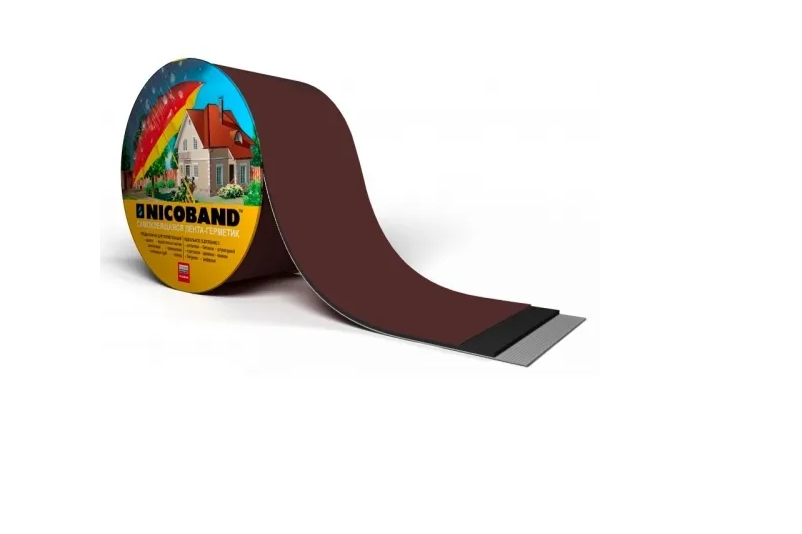 NICOBAND самоклеящаяся герметизирующая лента коричневая 10м*20см